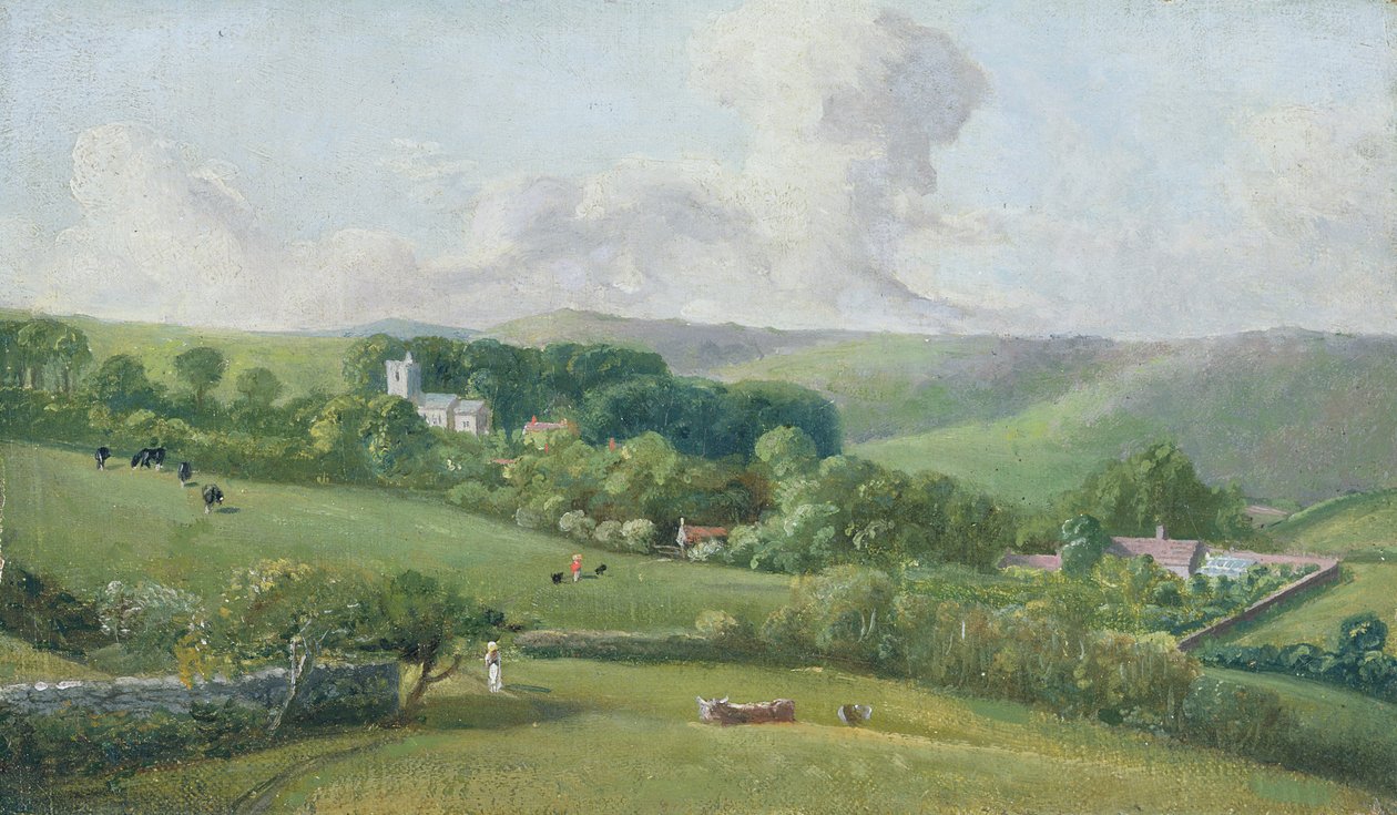 Osmington, vue sur le village - John Fisher