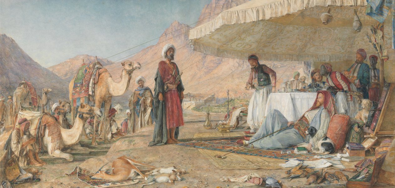 Un campement franc dans le désert du mont Sinaï. 1842 - John Frederick Lewis
