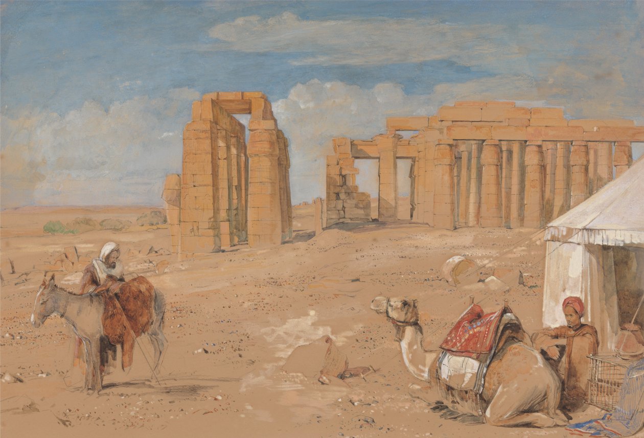 Le Ramesseum à Thèbes - John Frederick Lewis