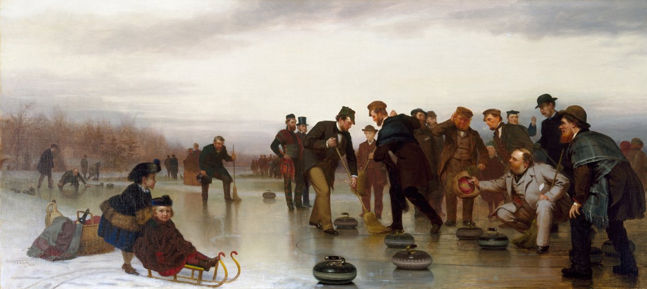 Curling; un jeu écossais, à Central Park, 1862 - John George Brown