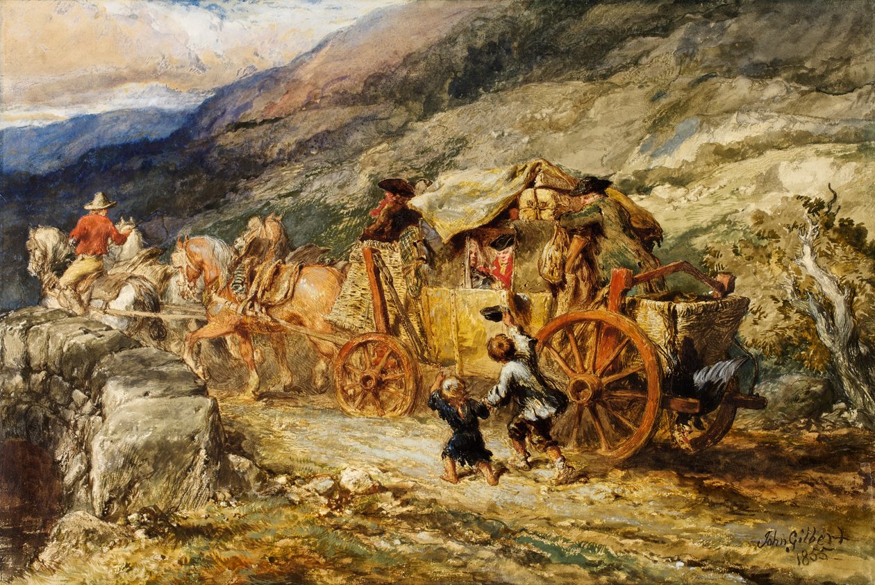 Diligence du siècle dernier, 1855 - John Gilbert