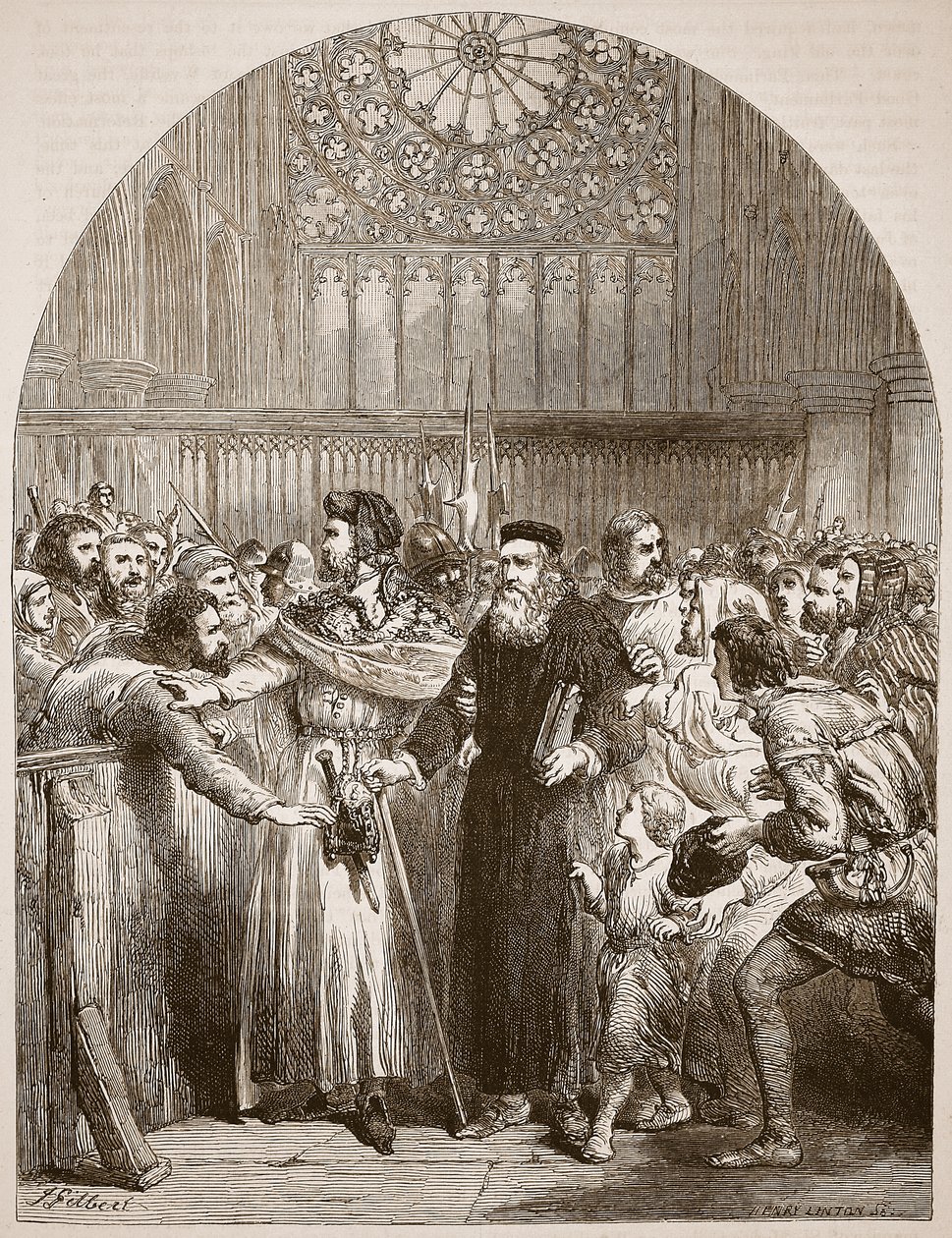 Wycliffe comparaissant devant les Prélats à St. Paul