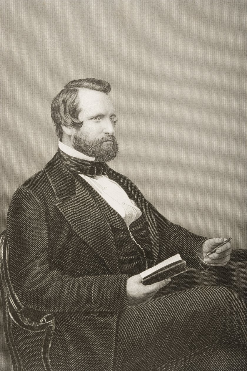 Sir Francis Crossley Baronet (1817-72) gravé par D.J. Pound d