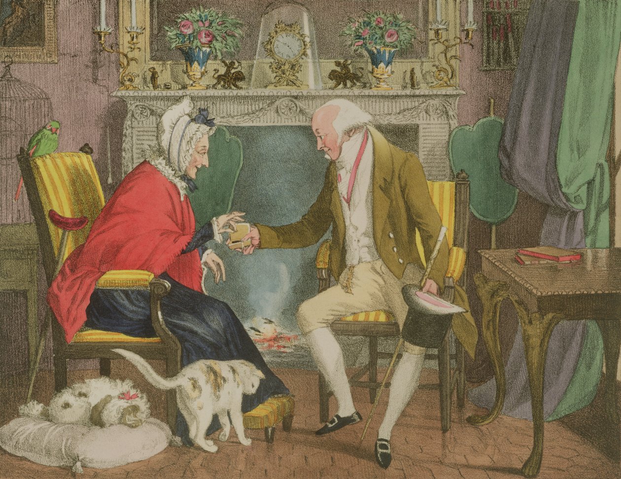 La pincée de tabac, pub. par Rodwell et Martin, 1821 - John James Chalon