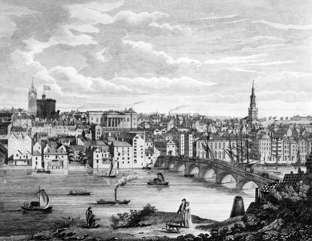 Newcastle-upon-Tyne depuis le sud - John Knox