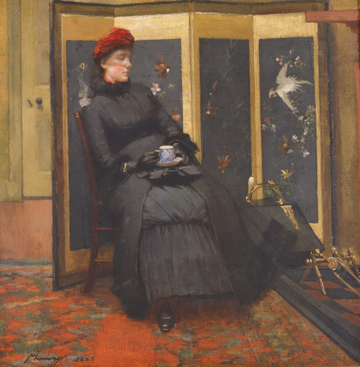 Un visiteur, 1885 - John Lavery