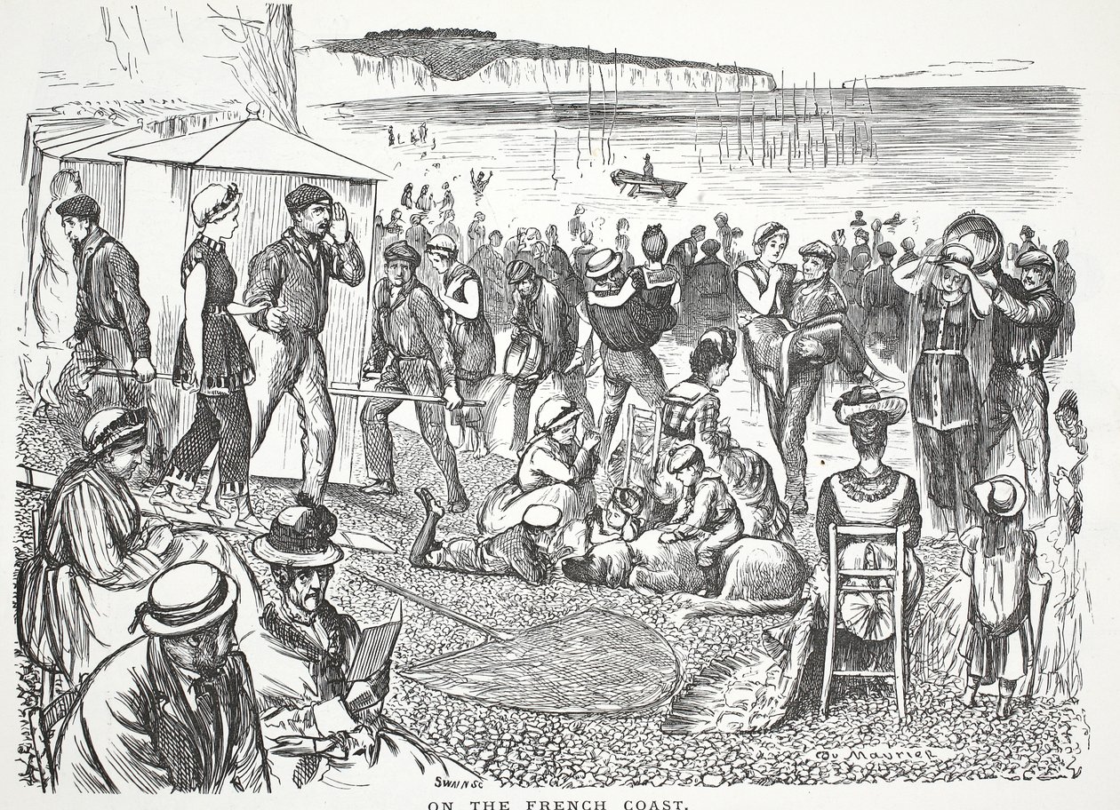 Sur la côte française - John Leech