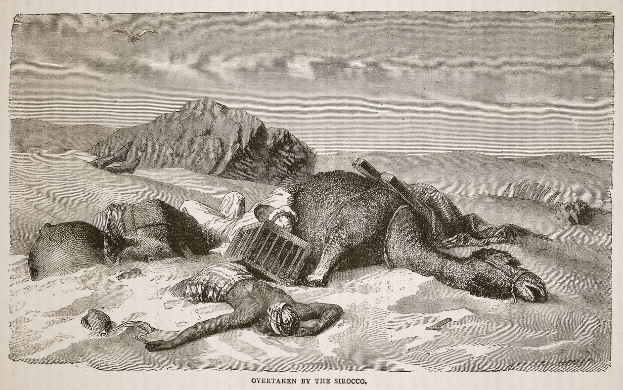 Surpris par le Sirocco, illustration de l