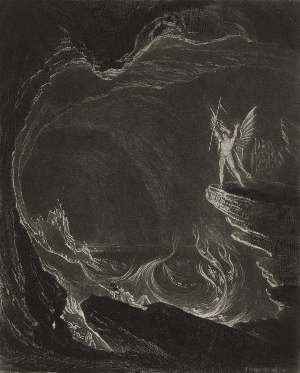 Satan et les anges déchus, c.1827 - John Martin