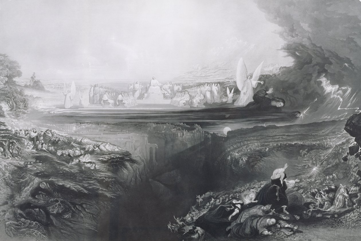 Le Jugement dernier, gravé par Charles Mottram (1807-76) publié par Thomas McLean, 1856 - John Martin