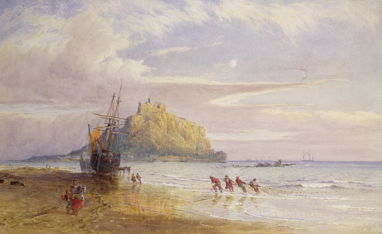 Une soirée de septembre, Mont Saint-Michel, Cornouailles - John Mogford