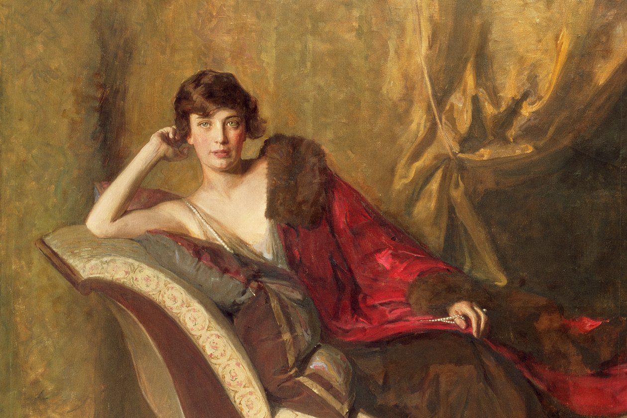 Comtesse Michael Karolyi allongée sur un divan, 1918 - John Quincy Adams