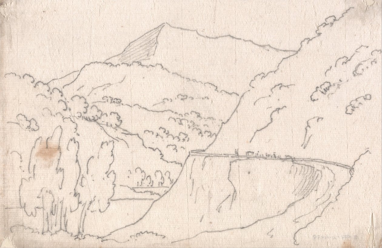 Entre Tavarnelle et Capriano - John Robert Cozens