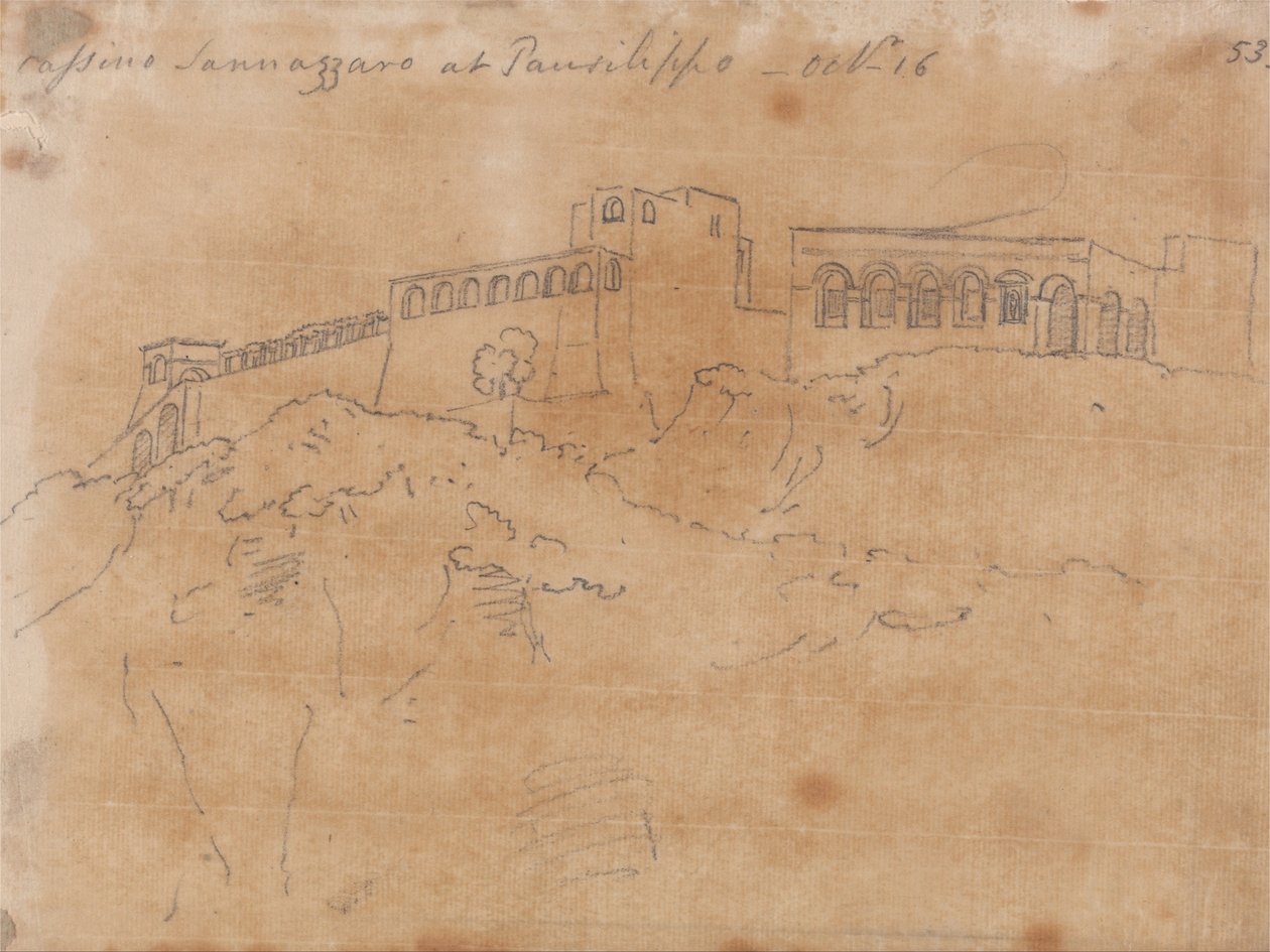Cassino Sannazzaro à Posillipo, 16 octobre - John Robert Cozens