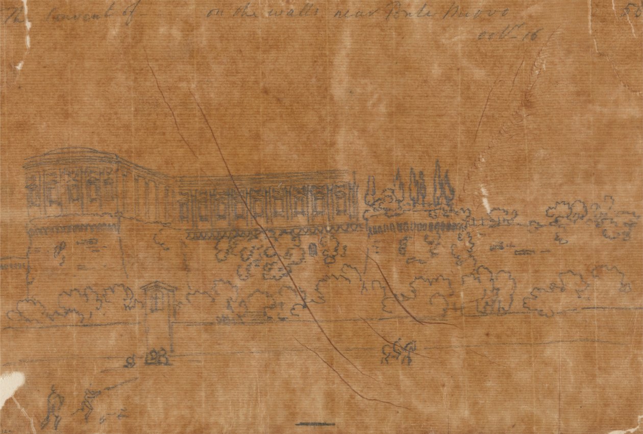 Couvent près de Ponte Nuovo, 16 octobre - John Robert Cozens