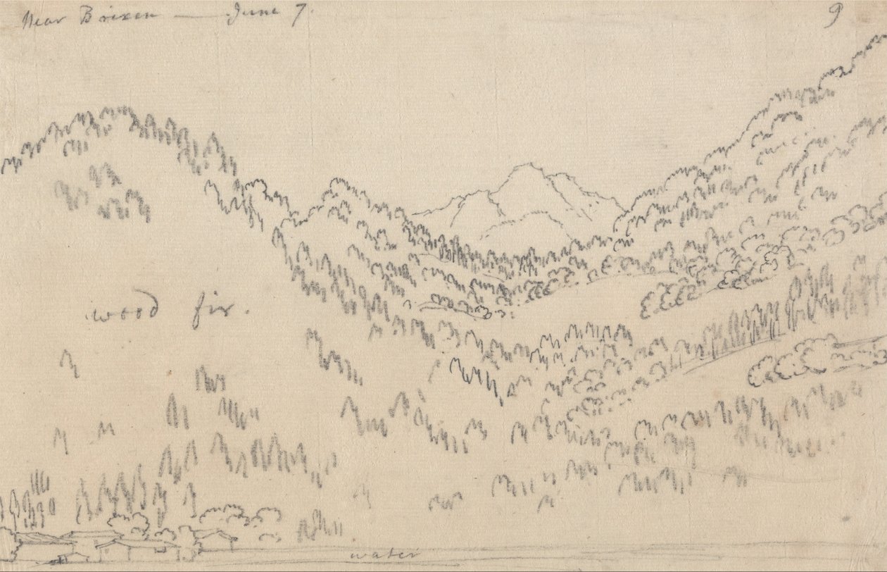 Près de Brixen, 7 juin - John Robert Cozens