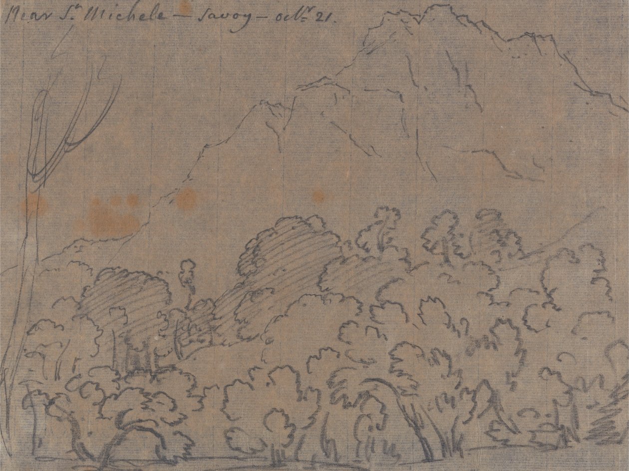 Près de Saint-Michel, Savoie, 21 octobre - John Robert Cozens