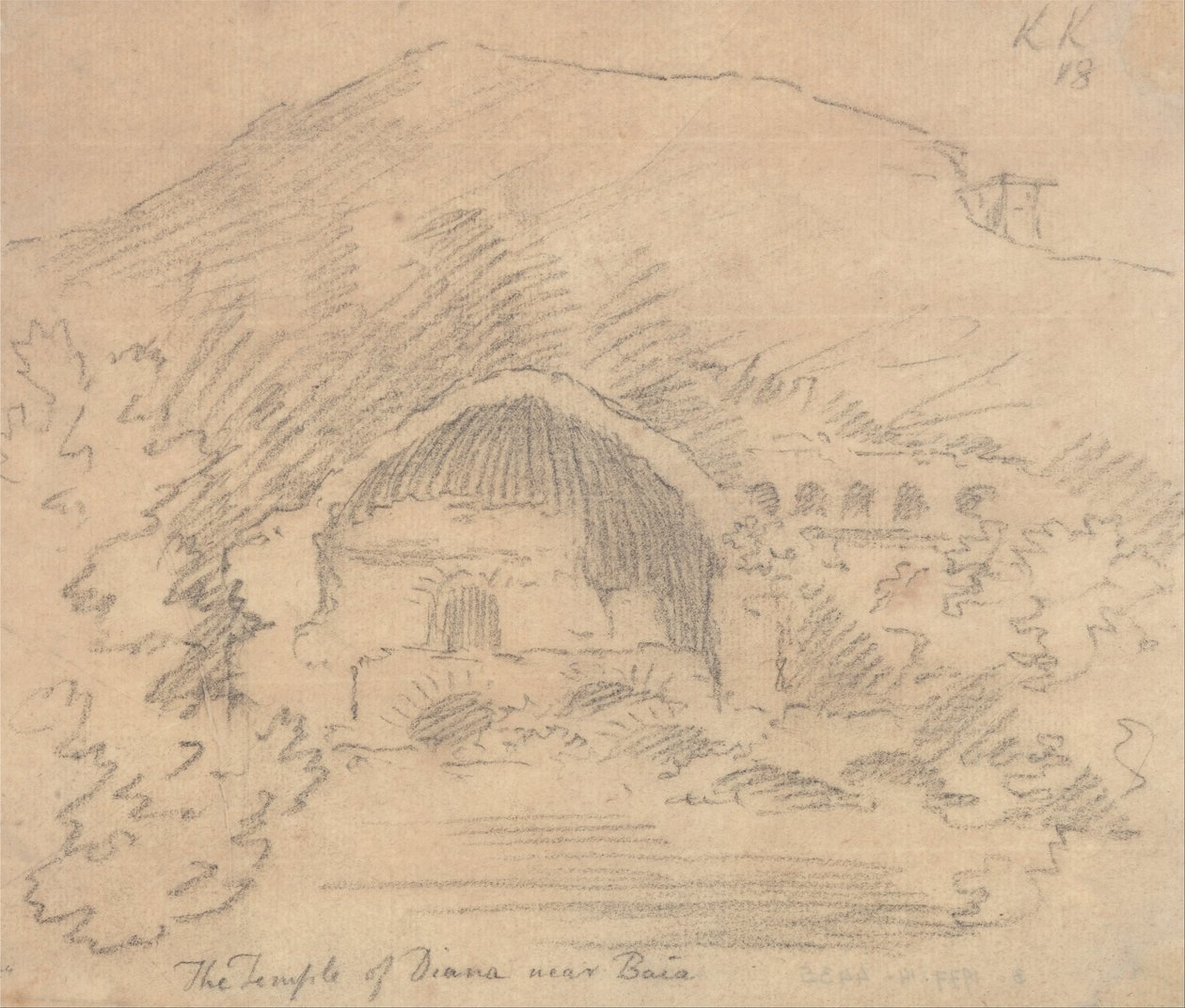 Le Temple de Diane près de Baia - John Robert Cozens