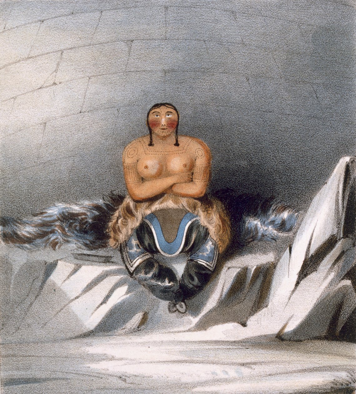 Kemig, une jeune femme indigène, 1835 - John Ross