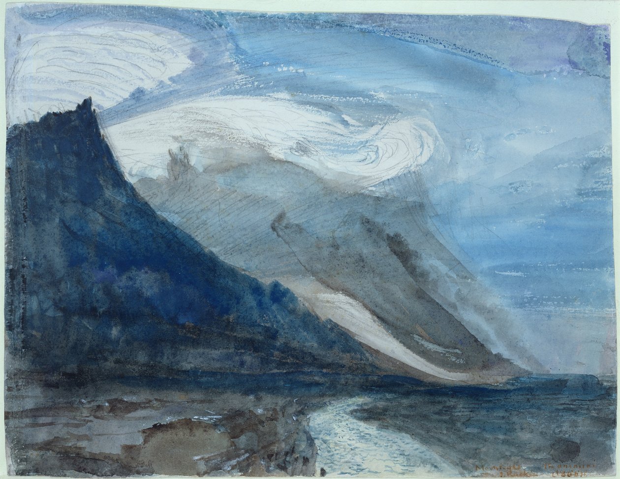 Clair de lune, Chamonix, 1866 - John Ruskin
