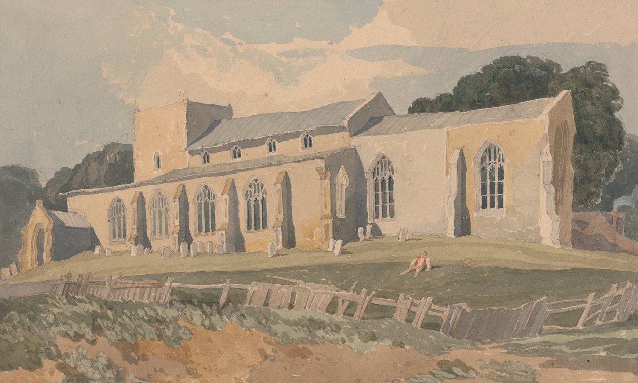 Église de Blickling, Norfolk, vue du sud-est - John Sell Cotman