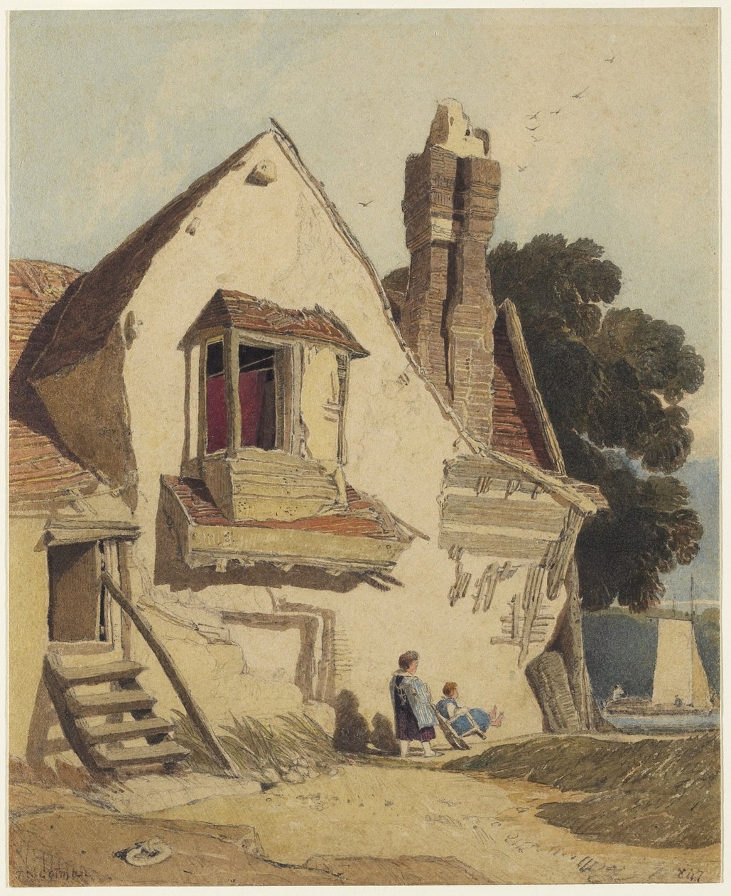 Cottage rustique, c.1810 - John Sell Cotman