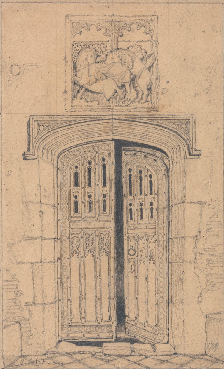 Porte sud, Arminghall Hall, Norfolk - John Sell Cotman