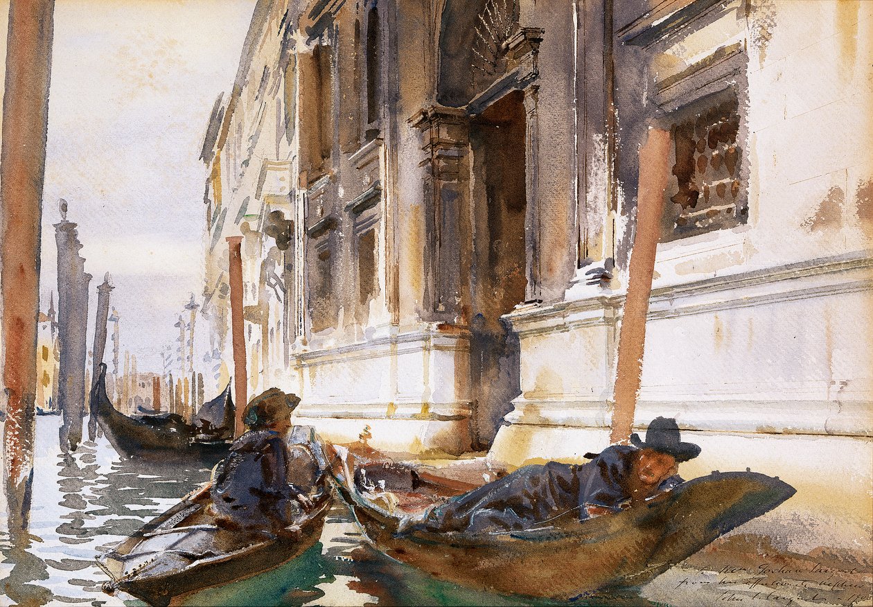 Gondoliers en sieste - John Singer Sargent
