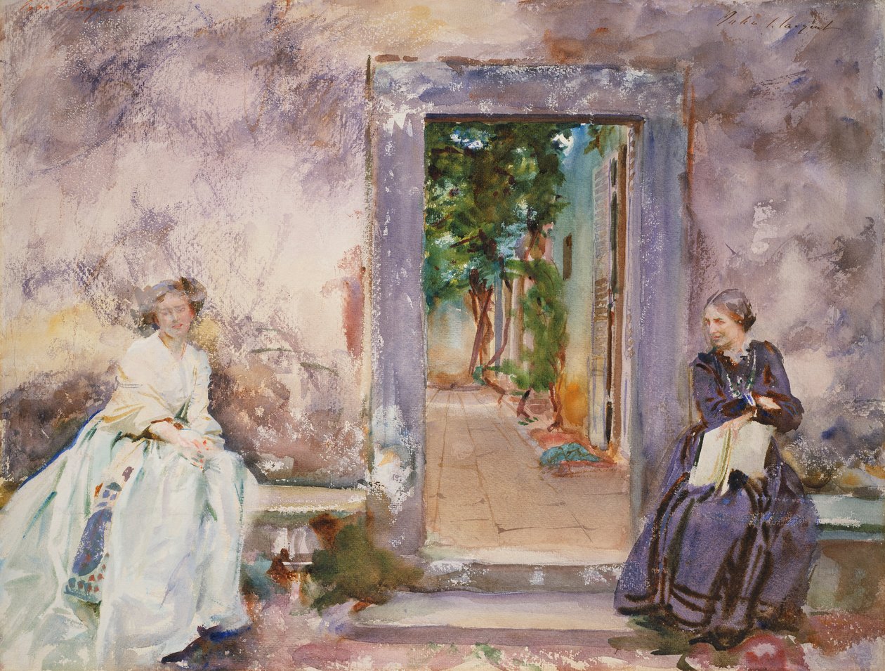 Le mur du jardin - John Singer Sargent