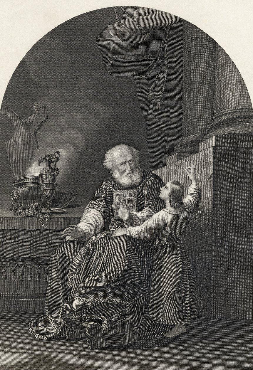 Samuel et Eli, gravé par S. Allen, de 