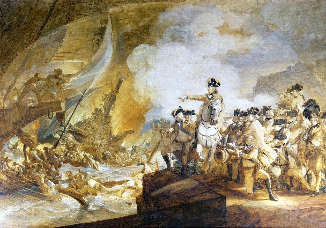 Le siège et le secours de Gibraltar, 14 septembre 1782, c.1783 - John Singleton Copley