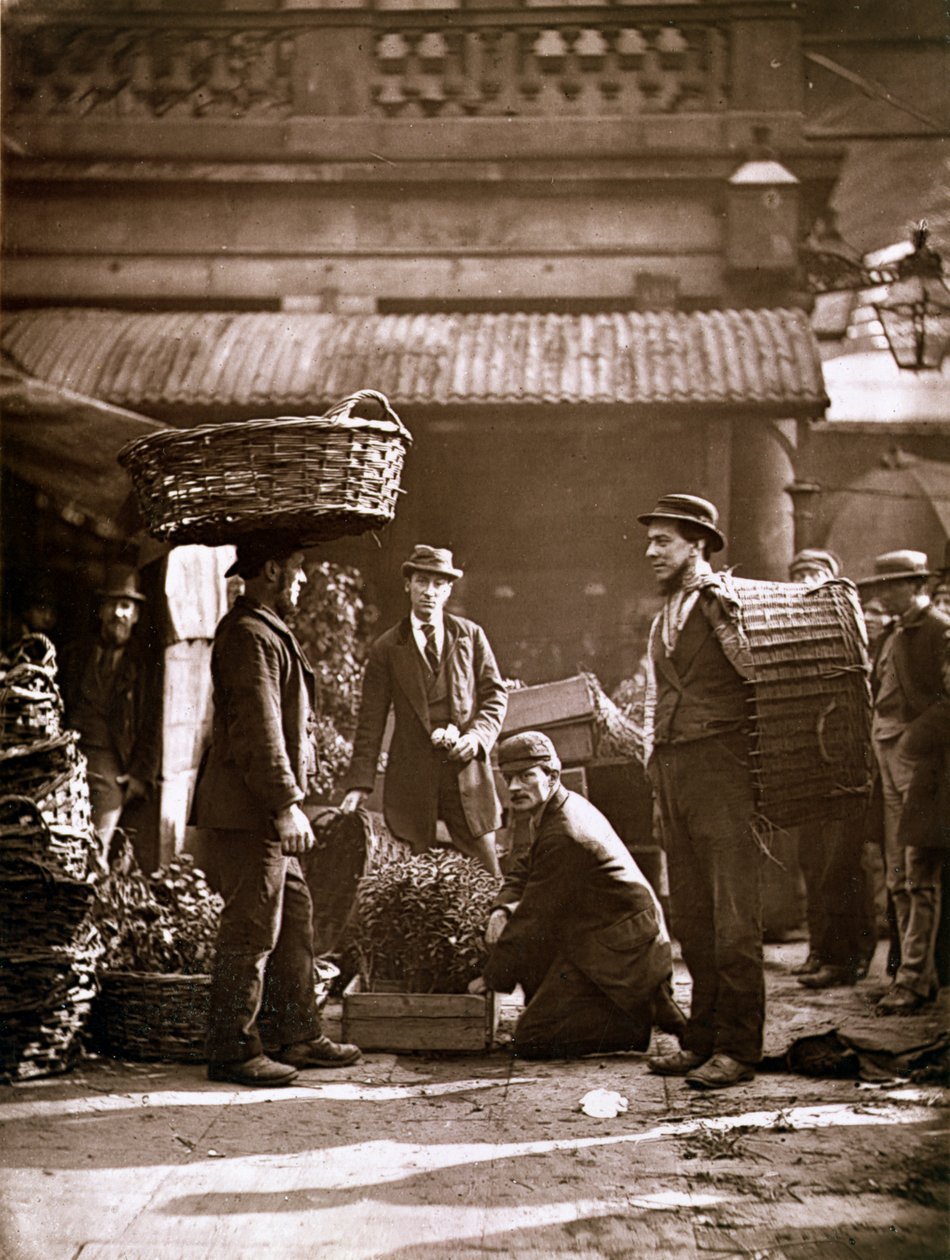 Travailleurs de Covent Garden (woodburytype) - John Thomson