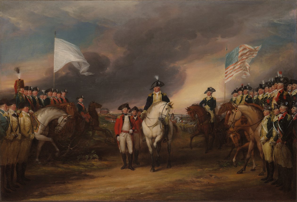 La reddition de Lord Cornwallis à Yorktown, 19 octobre 1781, 1787-env. 1828 - John Trumbull