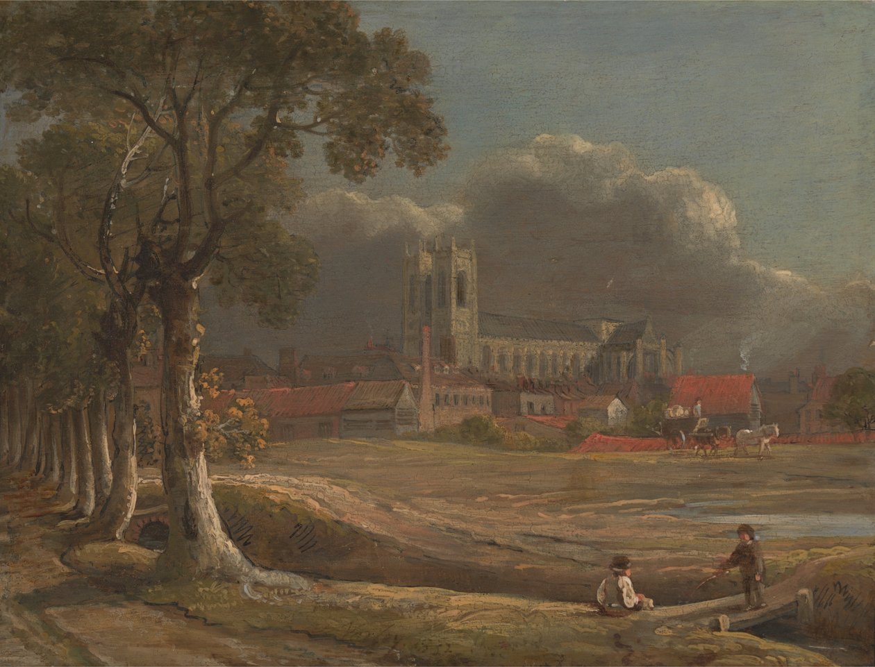 Abbaye de Westminster depuis Tothill Fields - John Varley
