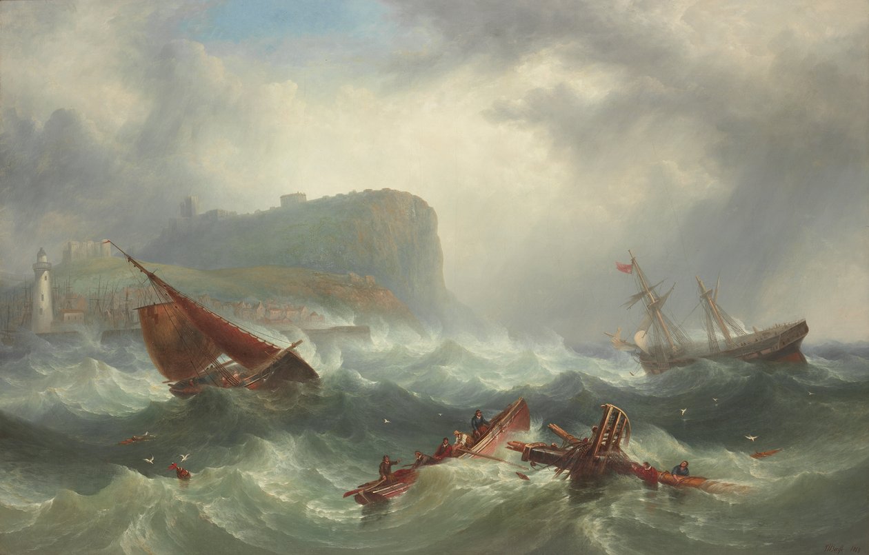 Naufrage au large de Scarborough, 1863 - John Warkup Swift