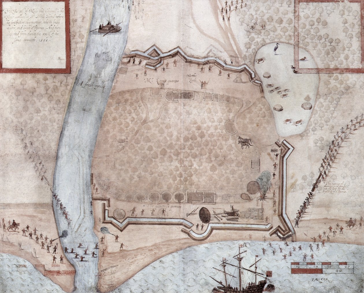 Camp fortifié, Porto Rico - John White