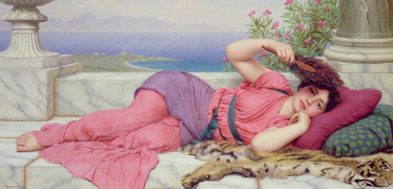 Repos de midi, 1910 - John William Godward