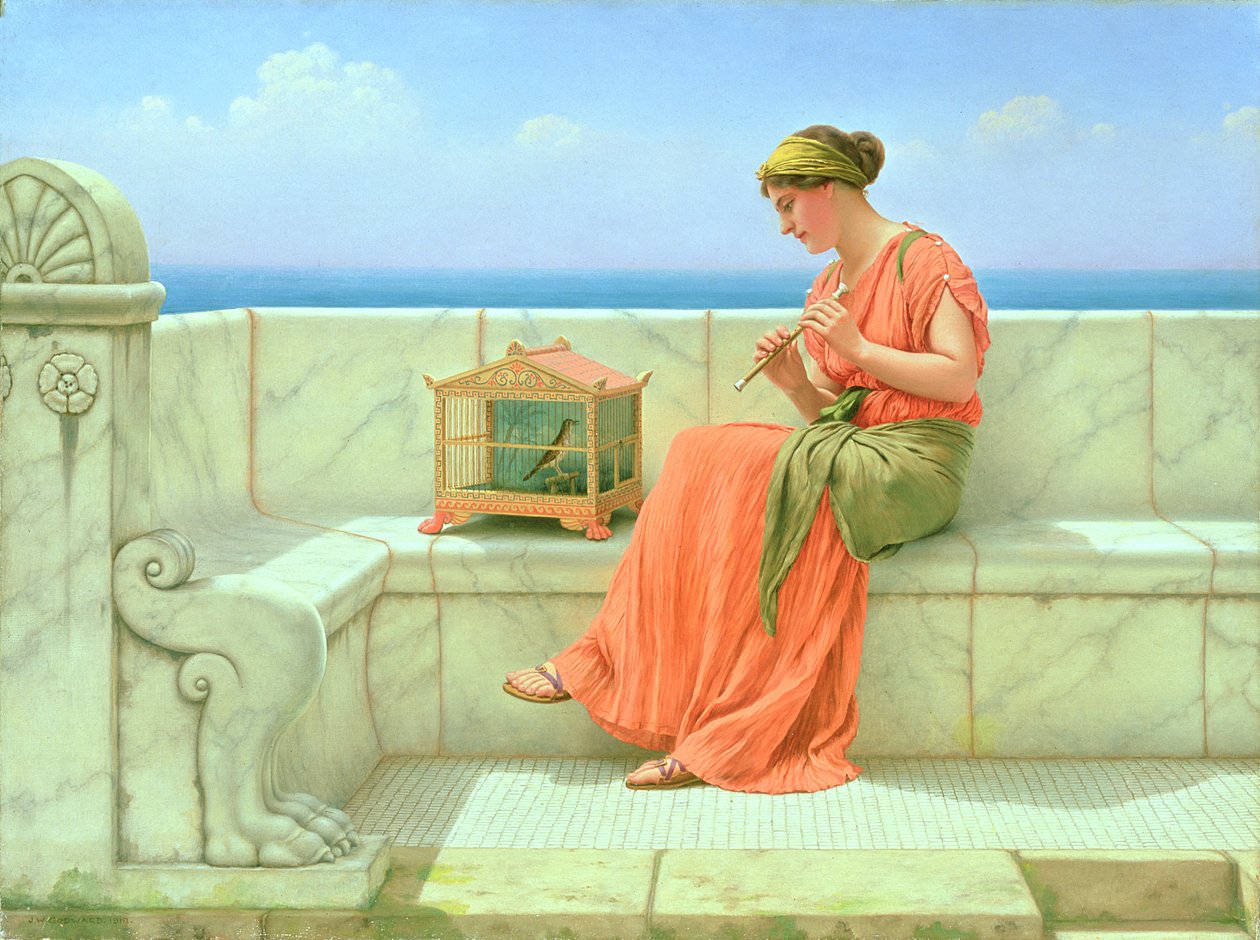 Doux sons, 1918 - John William Godward