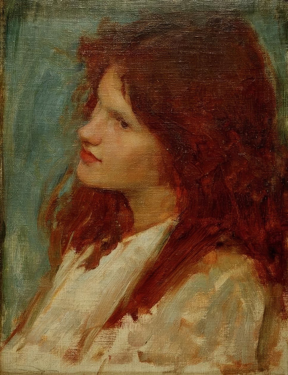 Tête de fille - John William Waterhouse