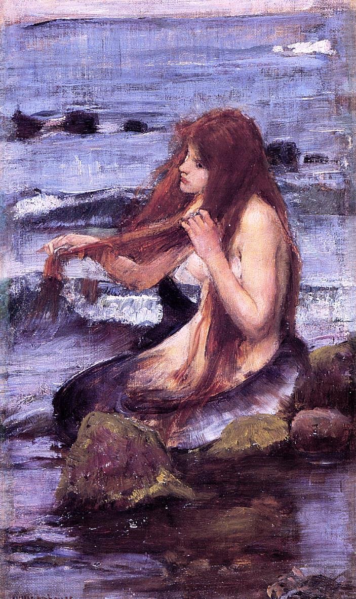 Esquisse pour une sirène - John William Waterhouse