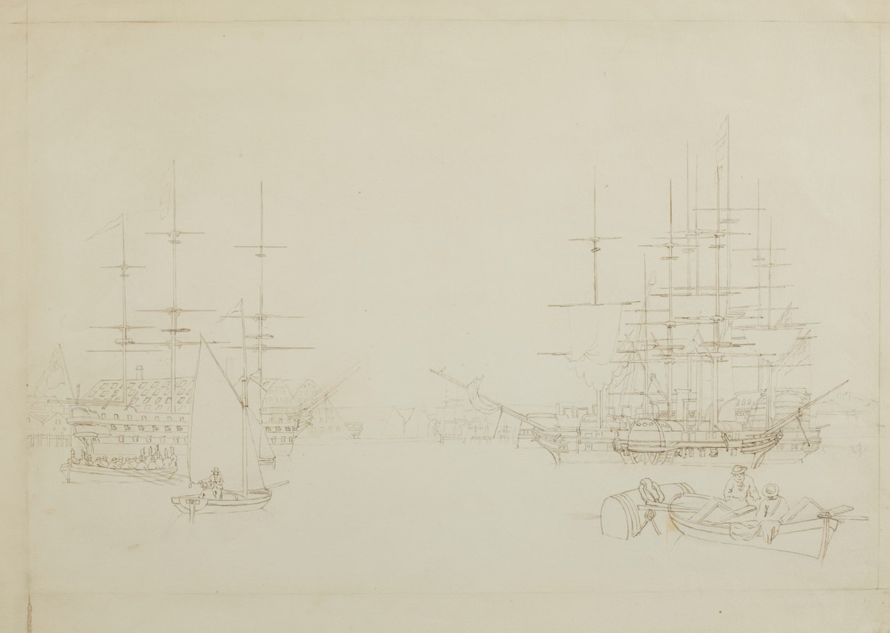 Design pour une peinture de Devonport - John Wilson Carmichael