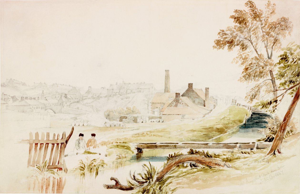 Le moulin à silex de M. Reay, Ouseburn - John Wilson Carmichael