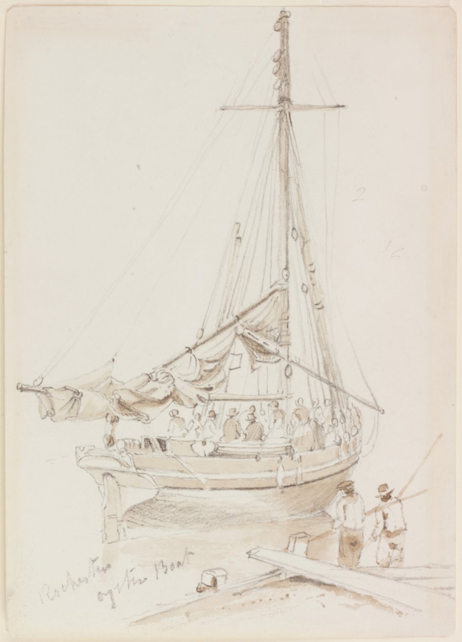 Bateau à huîtres de Rochester - John Wilson Carmichael