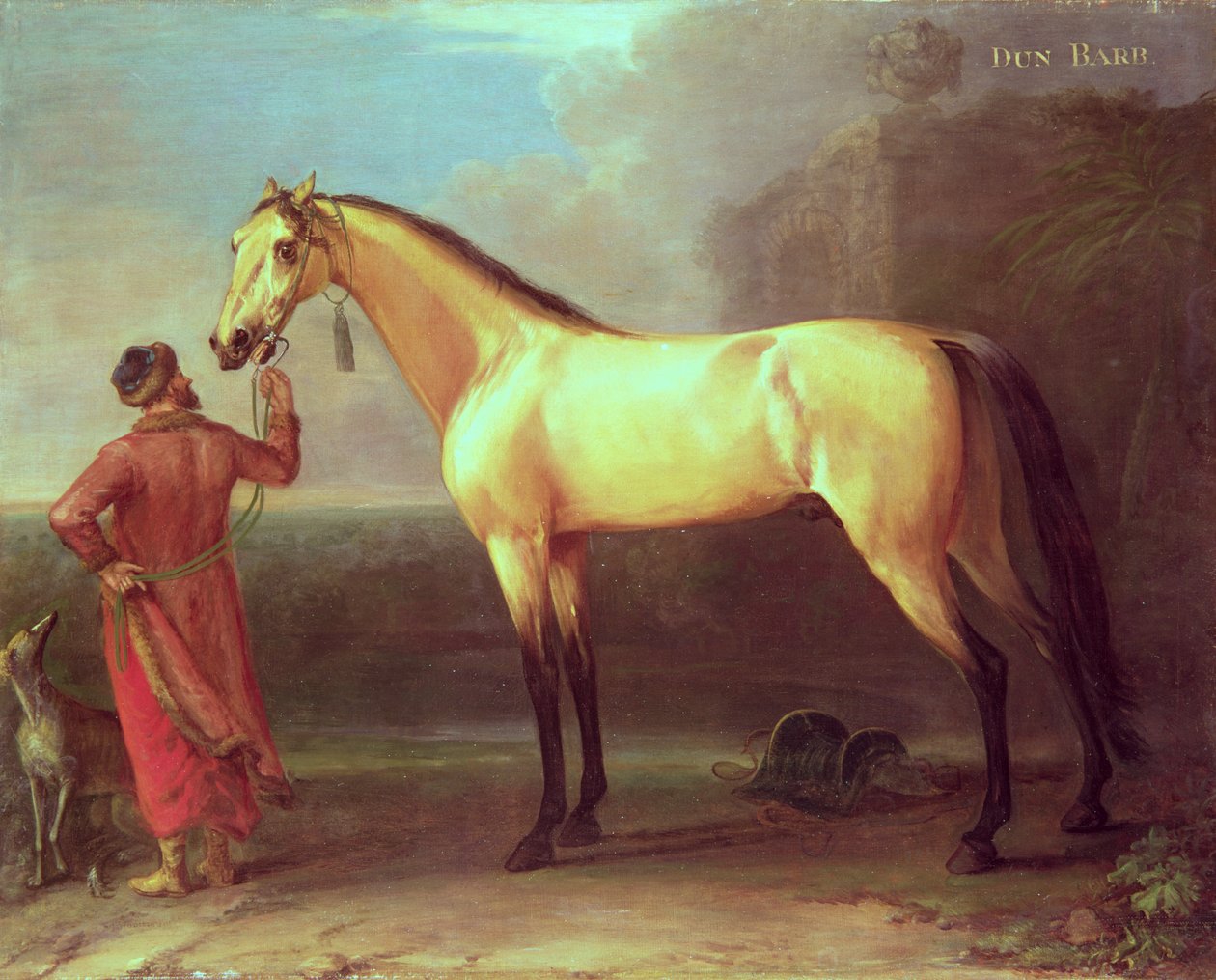 Dun Barb (Cheval et palefrenier arabe) - John Wootton