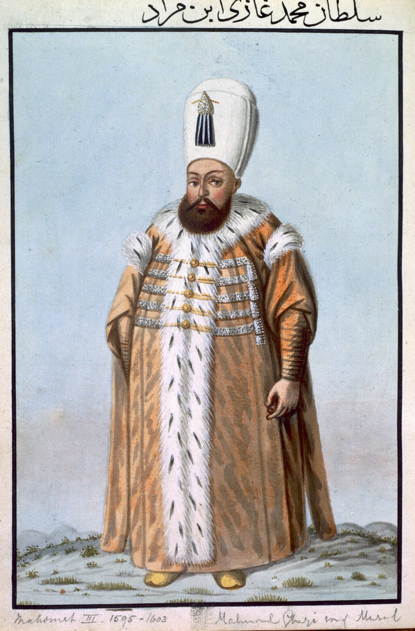 Mahomet (Mehmed) III (1566-1603) Sultan 1595-1603, extrait de 