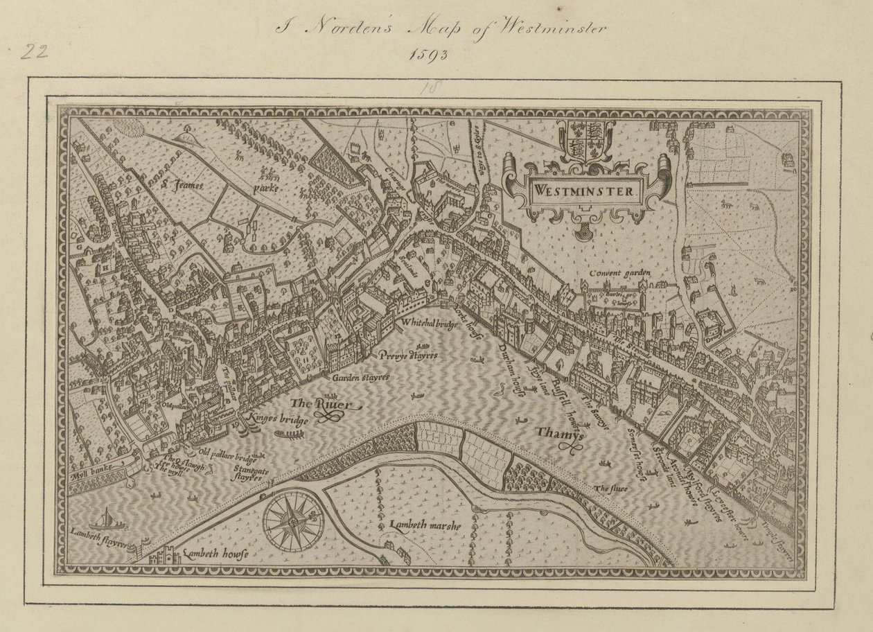 Plan de Westminster - John (after) Norden