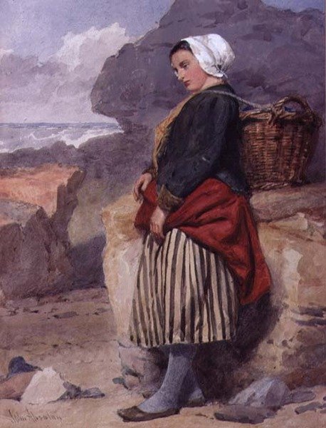 Une pêcheuse de Boulogne - John Absolon