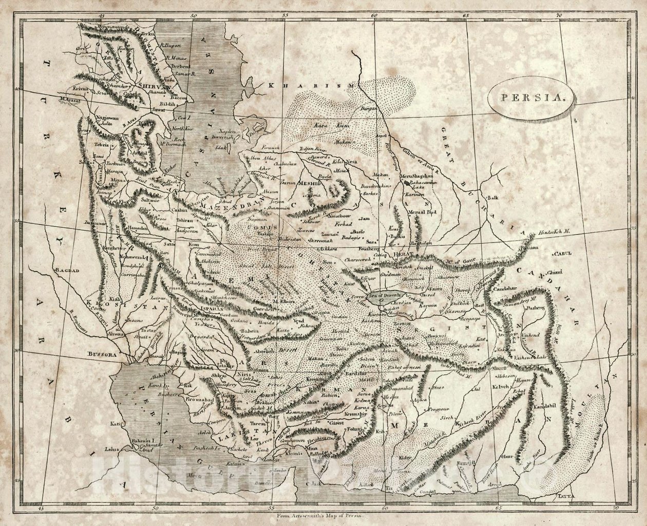 Carte de la Perse d
