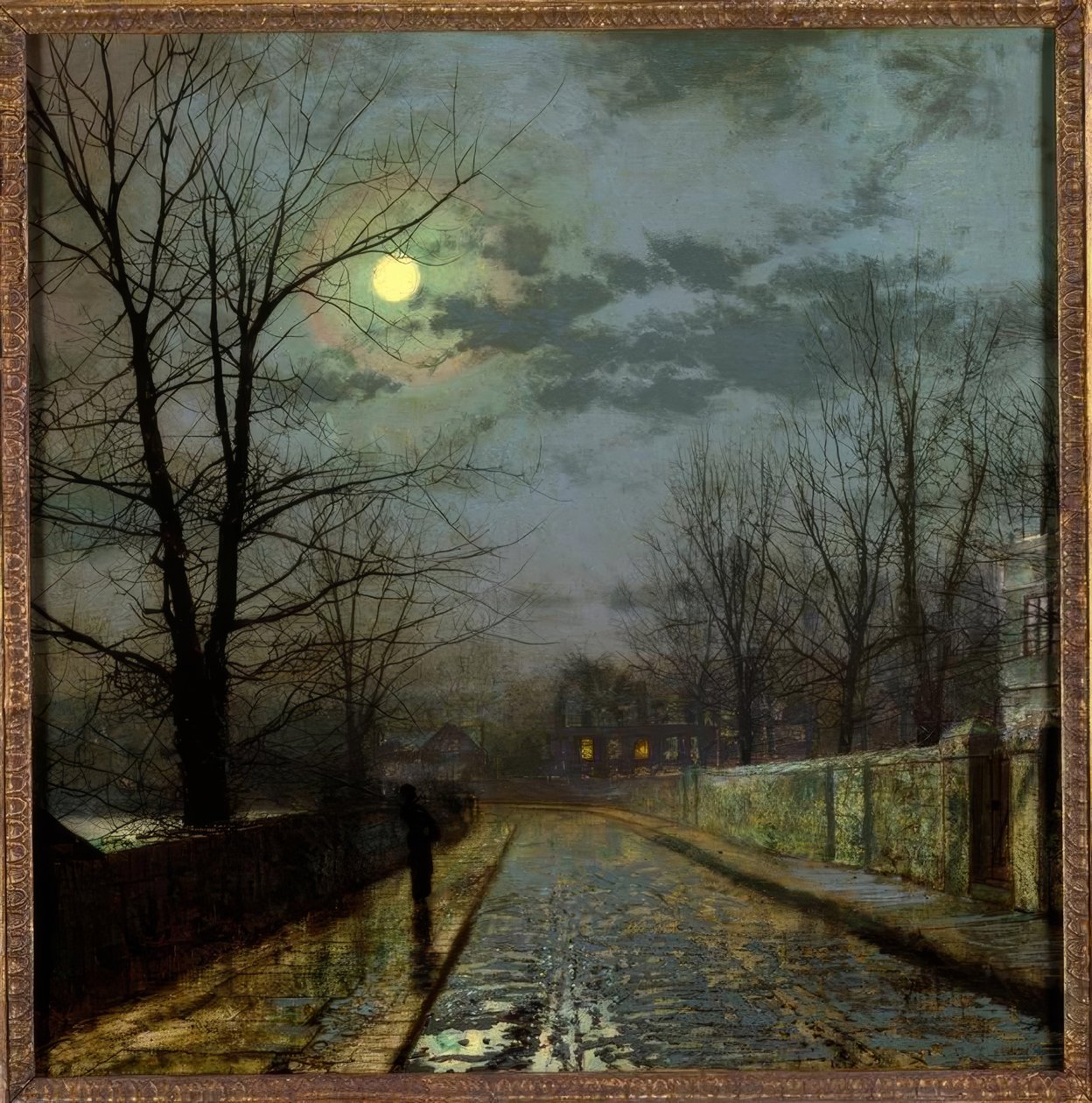 Chemin dans le Cheshire - John Atkinson Grimshaw
