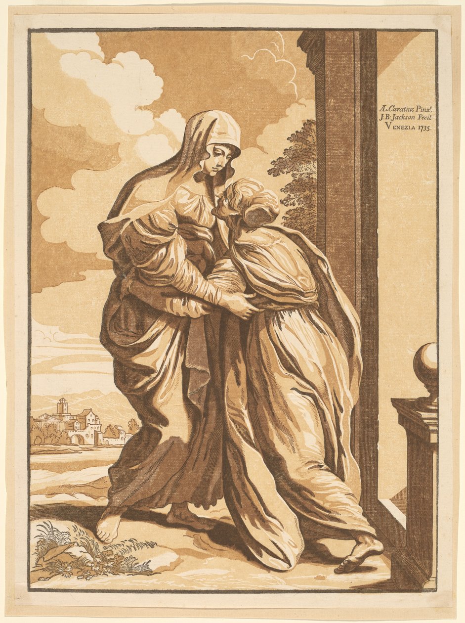 La Visitation - John Baptist Jackson, after Annibale Carracci